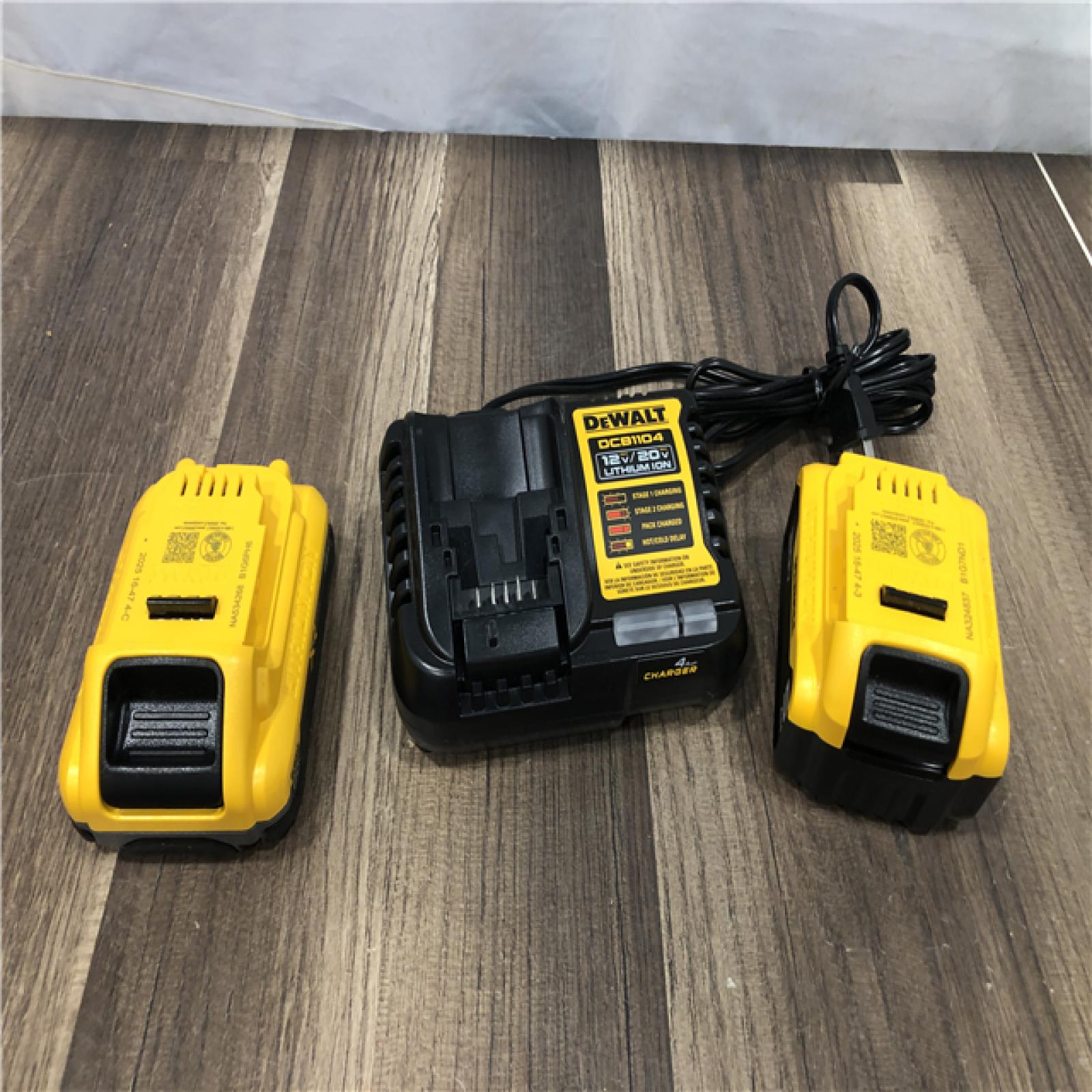 AS-IS DEWALT 20V MAX Lithium-Ion Starter Kit