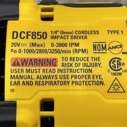 AS-IS DEWALT ATOMIC 20V MAX Lithium-Ion Cordless 1/4 in. Brushless Impact Driver Kit