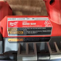 HOUSTON LOCATION - AS-IS Milwaukee FUEL 12V Lithium-Ion Cordless Compact Band Saw (Tool-Only)