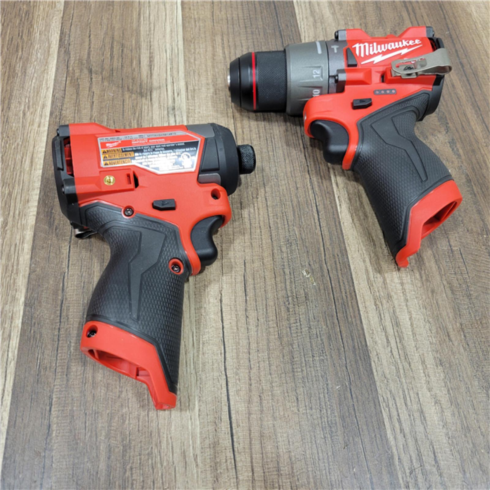 AS-IS Milwaukee  12V Brushless Hammer Drill and Impact Driver Combo Kit