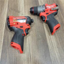 AS-IS Milwaukee  12V Brushless Hammer Drill and Impact Driver Combo Kit