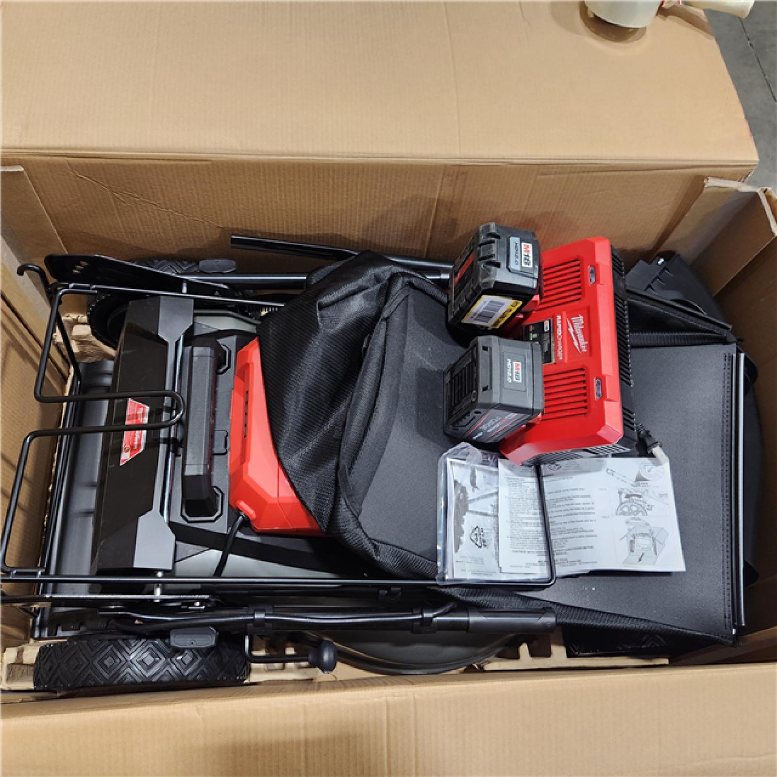 As-Is- Milwaukee M18 FUEL Brushless Cordless 21 in. Walk Behind Dual Battery Self-Propelled Mower Kit