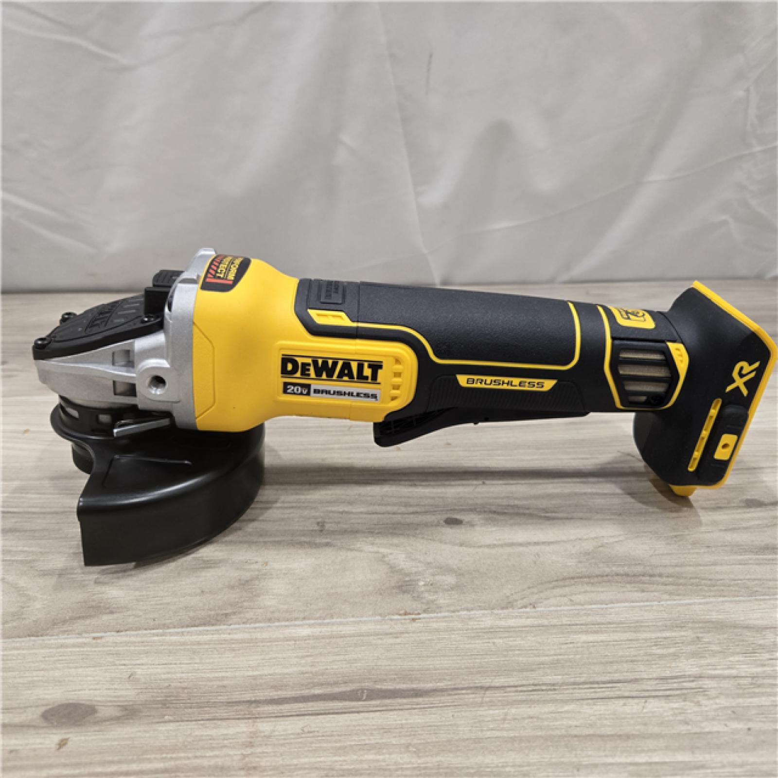 AS-IS DeWalt 20V MAX XR Lithium-Ion Cordless 4-1/2 in. Small Angle Grinder (Tool-Only)