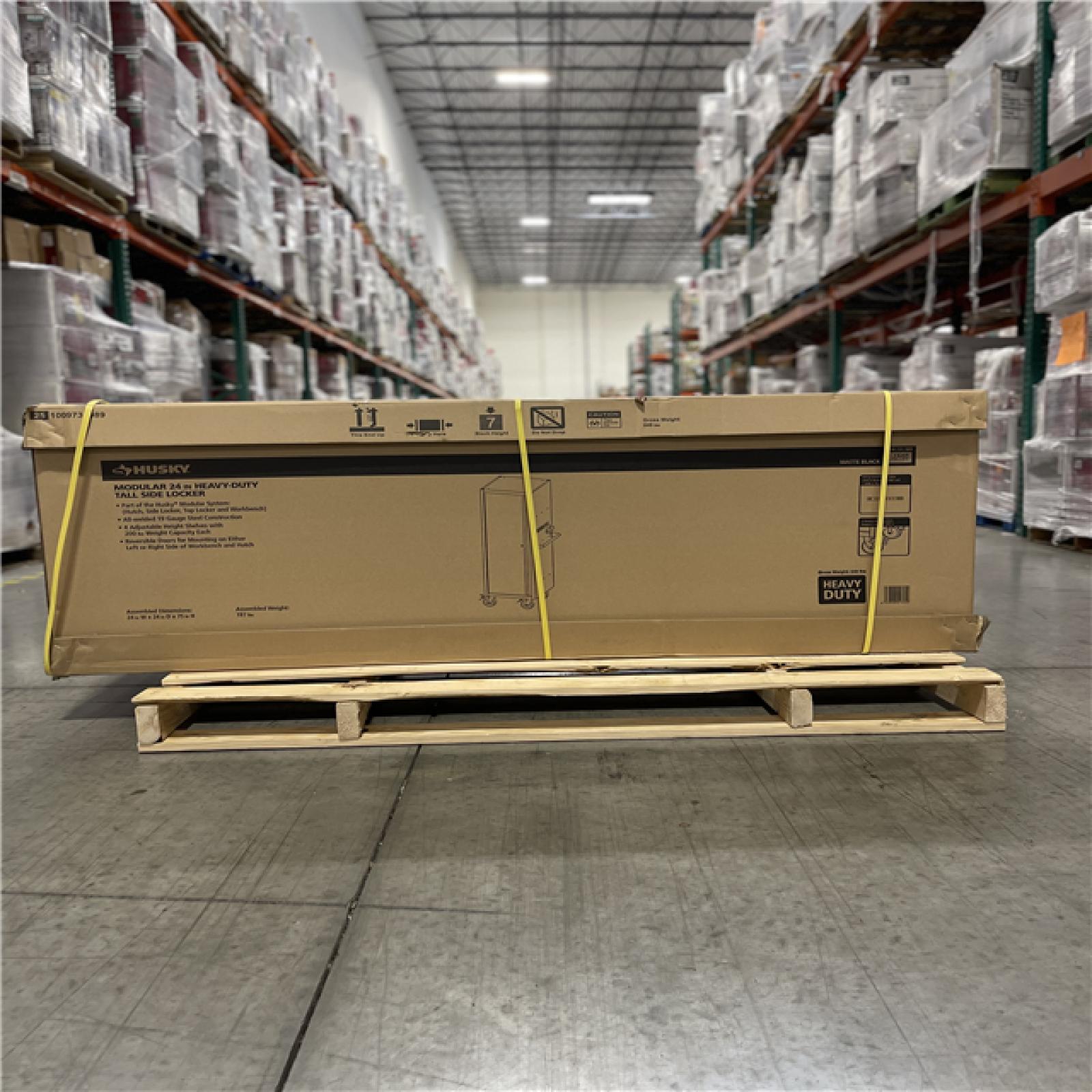 DALLAS LOCATION - Husky Modular Tool Storage 24 in. W x 24 in. D Heavy Duty Matte Black Modular Tall Side Tool Chest Locker