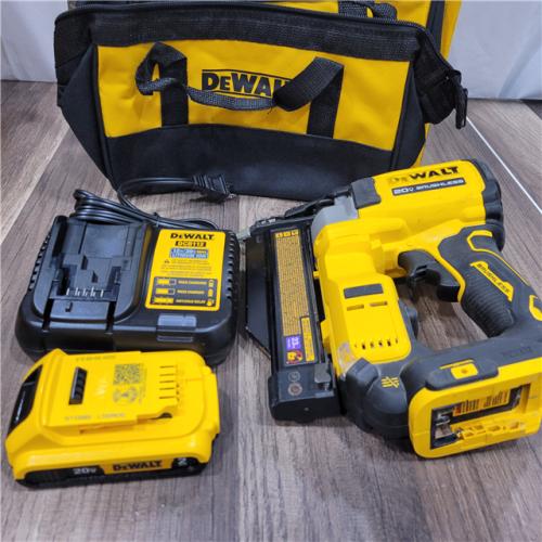 AS-IS DEWALT ATOMIC 20V MAX Lithium Ion Cordless 23 Gauge Pin Nailer Kit with 3.0Ah Battery and Charger