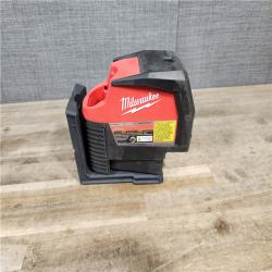 HOUSTON LOCATION - AS-IS Milwaukee Green 125 Ft. Cross Line and Plumb Points Laser Level Kit