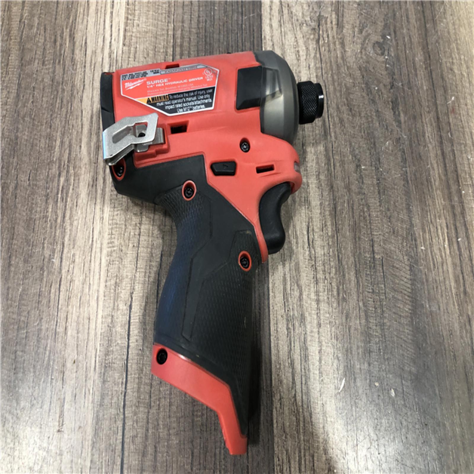 AS-IS Milwaukee FUEL SURGE 12V Lithium-Ion Brushless Cordless 1/4 in. Hex Impact Driver (Tool-Only)