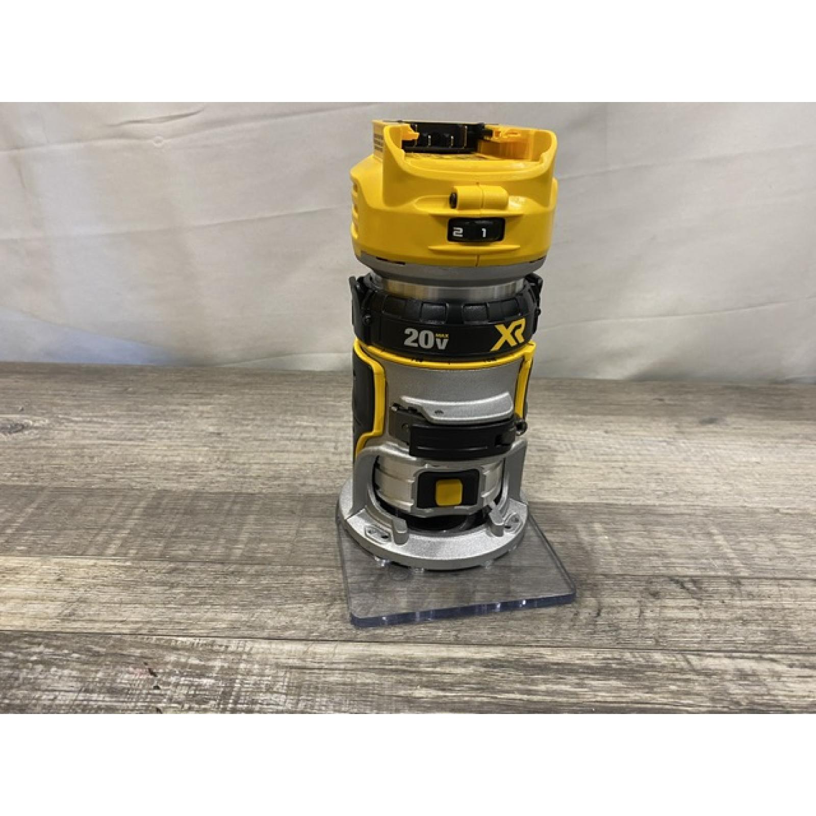 AS-IS DEWALT 20V MAX XR Cordless Brushless Fixed Base Compact Router (Tool Only)