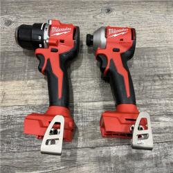 AS-IS Milwaukee 18-Volt Lithium-Ion Brushless Cordless Compact Hammer Drill/Impact Combo Kit
