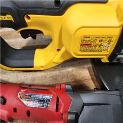 Houston Location AS-IS DEWALT Grinder Kit and Milwaukee Electric Ratchet and Batteries QTY/2 and Charger