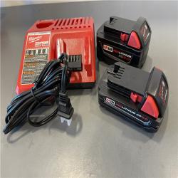 AS-IS - Milwaukee M18 18-Volt Lithium-Ion Starter Kit with One 5.0 Ah and One 2.0 Ah Battery and Charger