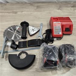 AS-IS Milwaukee M18 18-Volt Lithium-Ion Cordless Combo Kit 7-Tool with 2-Batteries, Charger and Tool Bag