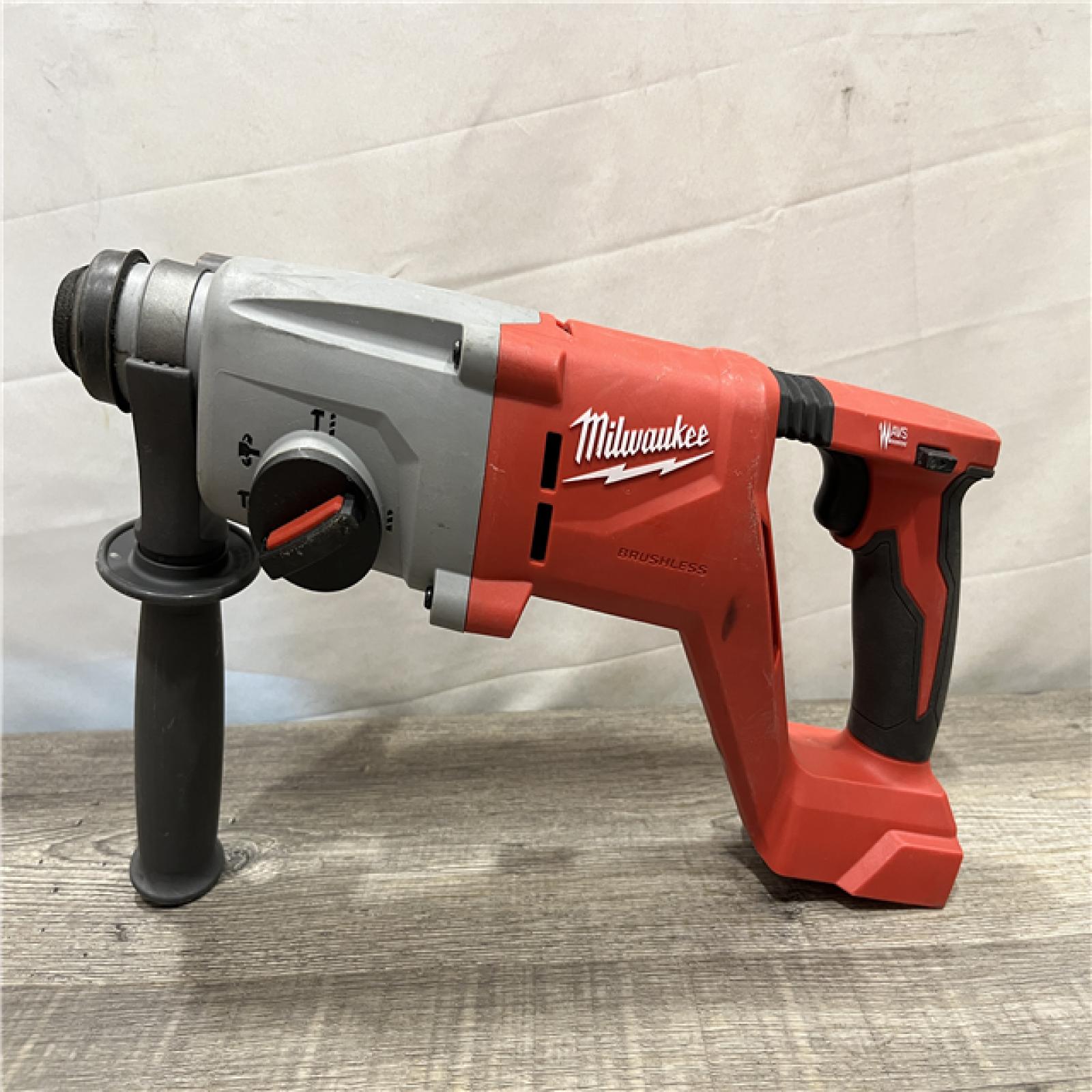 AS-IS Milwaukee 18V Lithium-Ion Brushless Cordless 1 in. SDS-Plus D-Handle Rotary Hammer (Tool-Only)