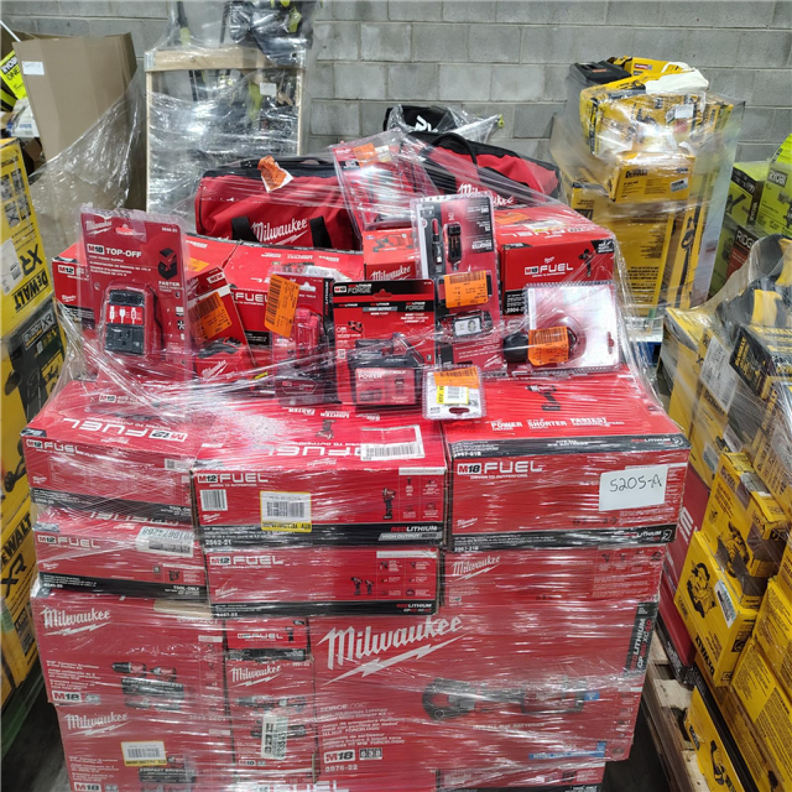 Pittston Location As-Is Power Tools Partial Truckload (13 Pallets) 5205-A