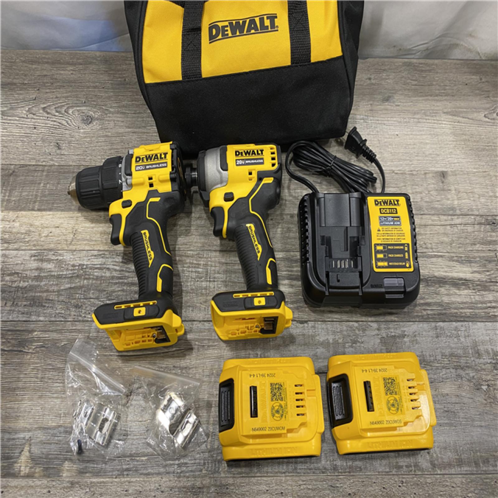 AS-IS DEWALT ATOMIC 20-Volt MAX Lithium-Ion Cordless Combo Kit