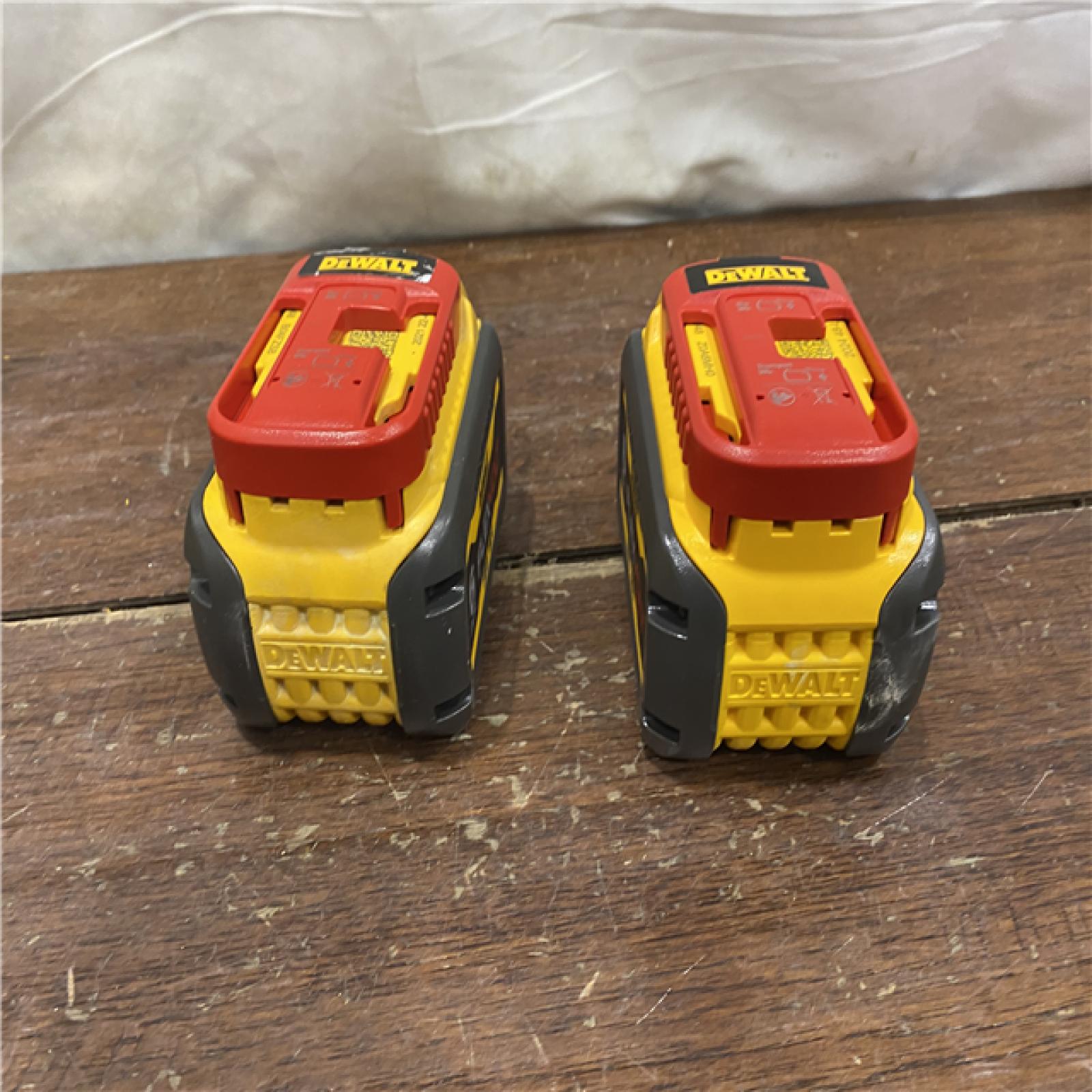 AS-IS DEWALT FLEXVOLT 20V/60V MAX Lithium-Ion 6.0Ah Battery Pack (2 Pack)