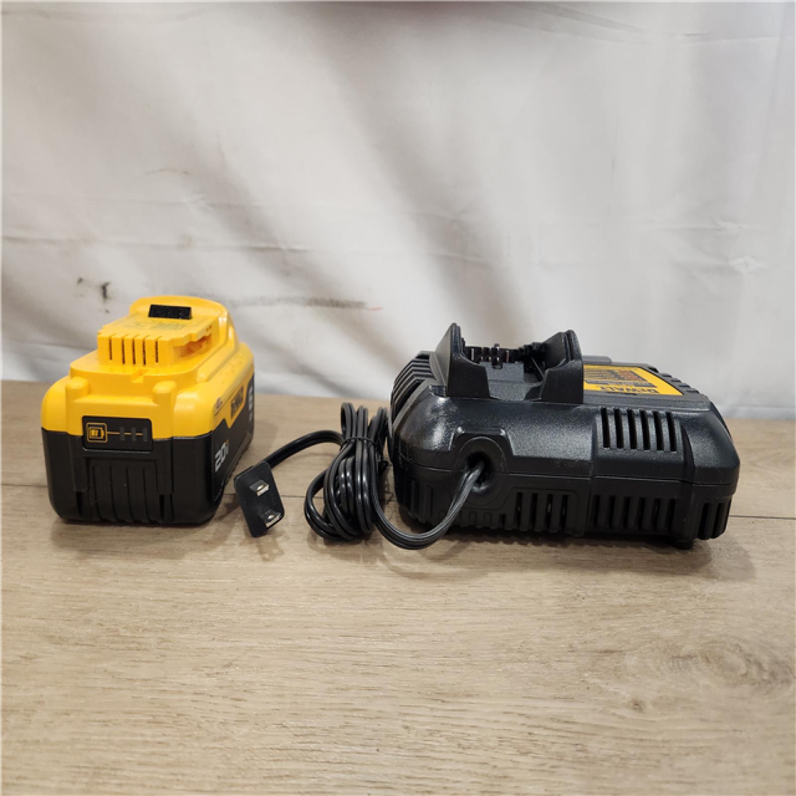AS-IS- DEWALT 20V MAX Lithium-Ion 6.0 Ah Battery and Charger