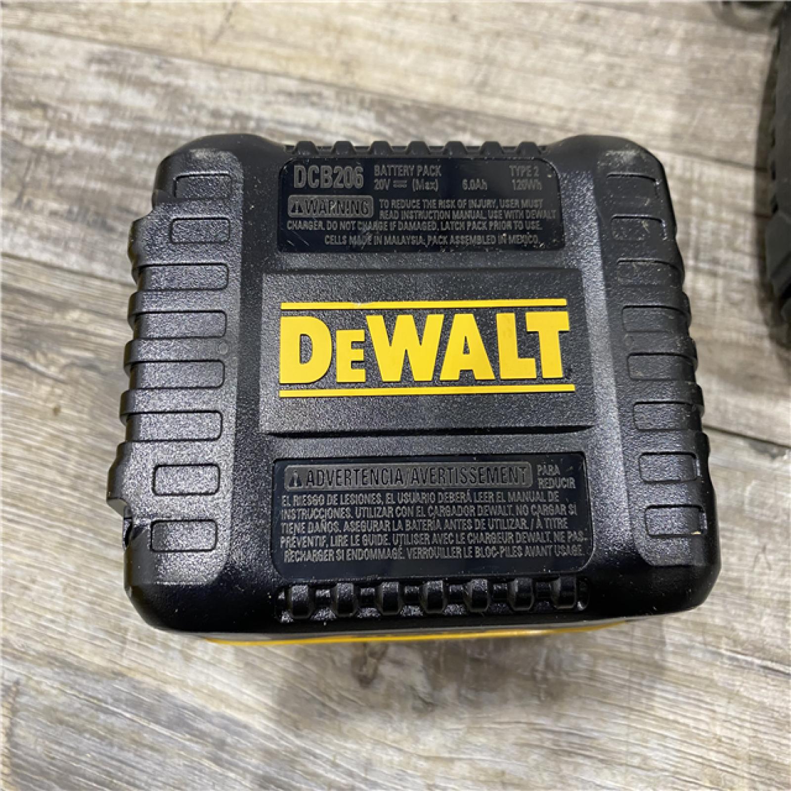 AS-IS DEWALT 20V MAX Lithium-Ion 6.0 Ah Battery and Charger