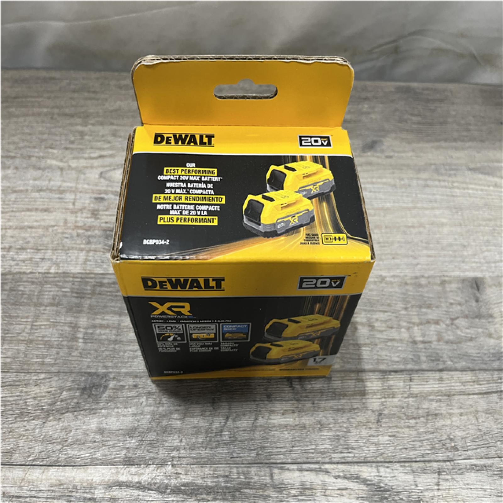 NEW - DEWALT 20-Volt MAX POWERSTACK Compact Battery (2-Pack)