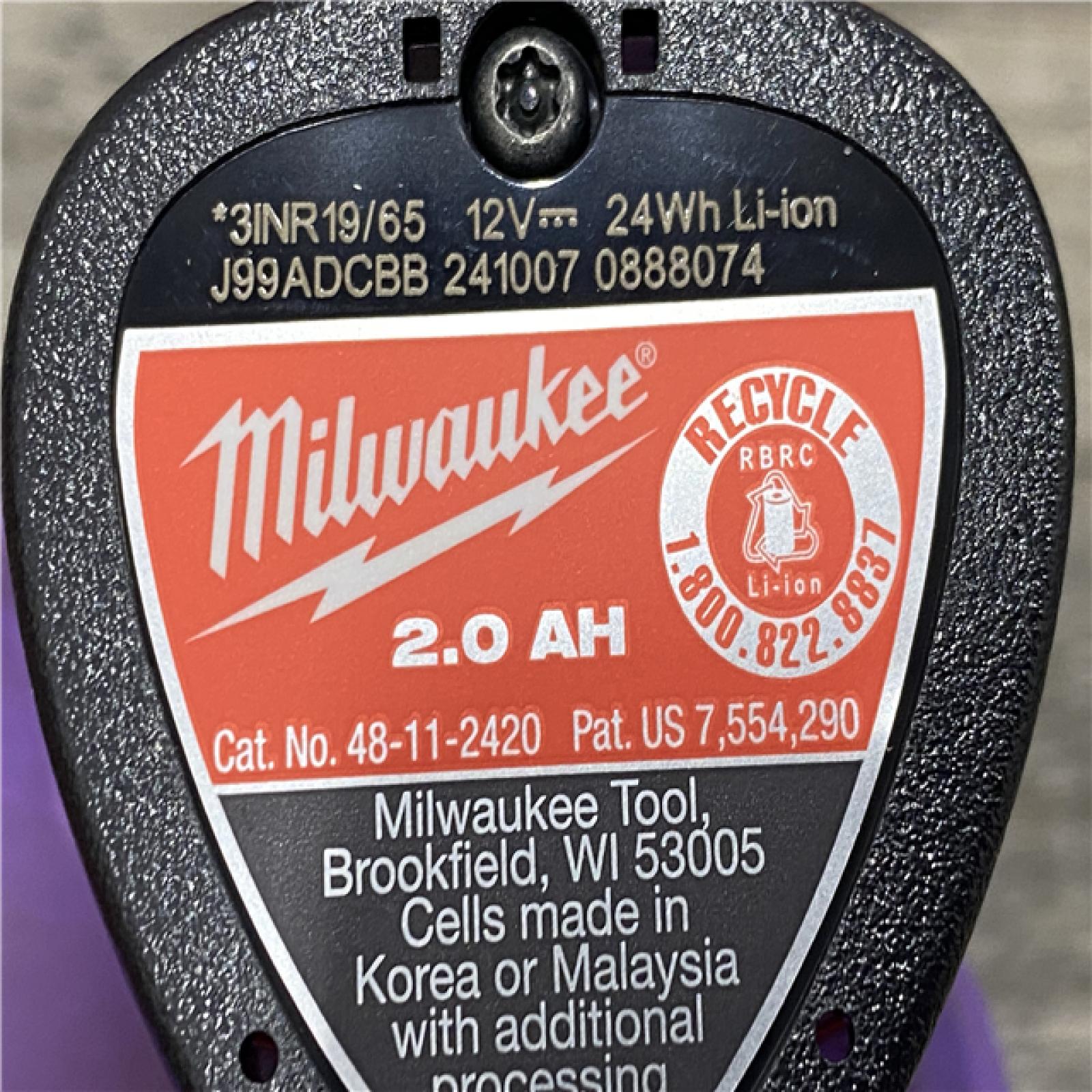 AS-IS Milwaukee FUEL 12-Volt Lithium-Ion Brushless Cordless 1/2 in. Hammer Drill Kit