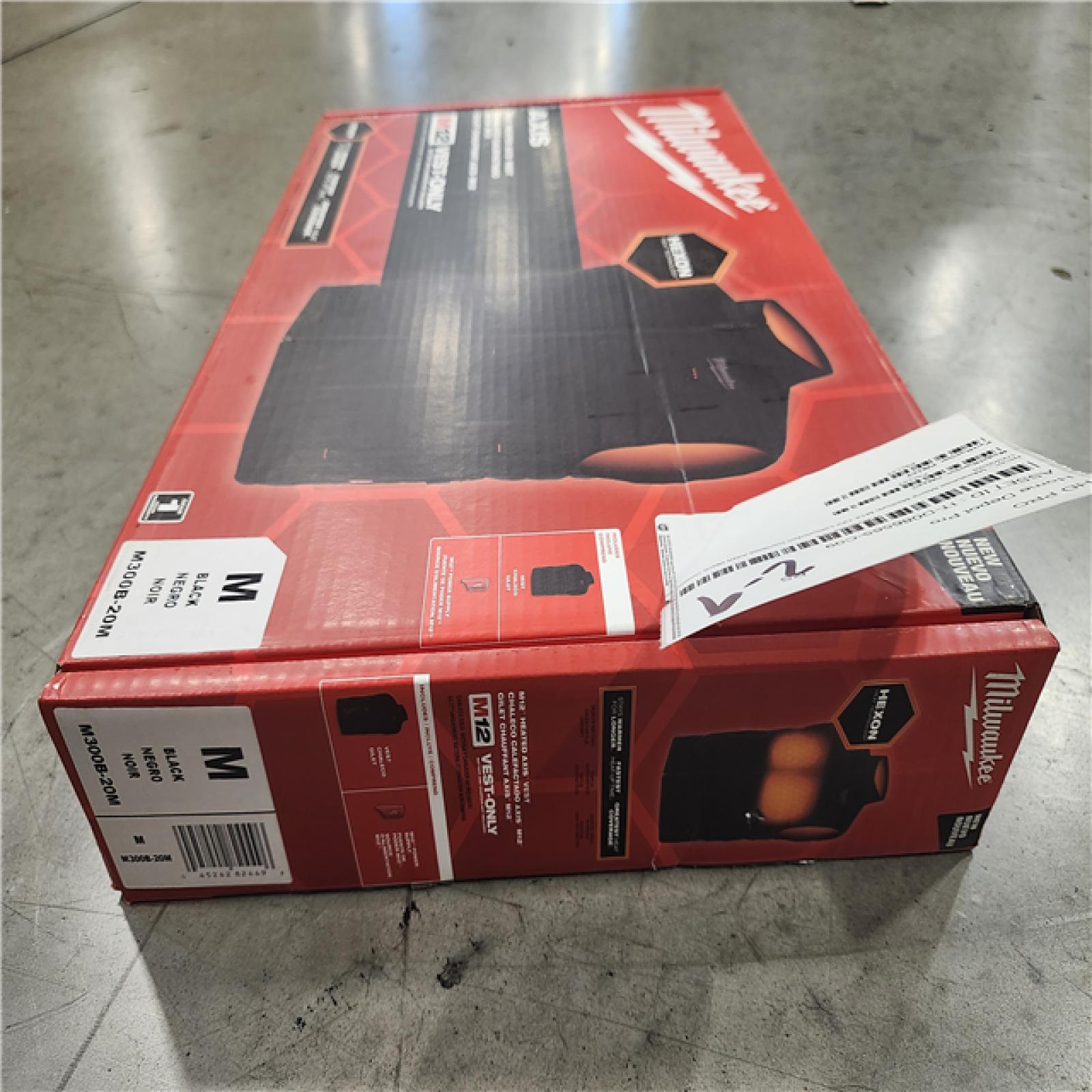 NEW! - Milwaukee Men's Medium M12 12V Lithium-Ion Cordless AXIS Black Heated Vest (Vest Only)