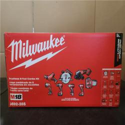 Phoenix NEW Milwaukee M18 18V Lithium-Ion Cordless Combo Kit (8-Tool) with (4) Batteries  Charger and Tool Bag SEALED