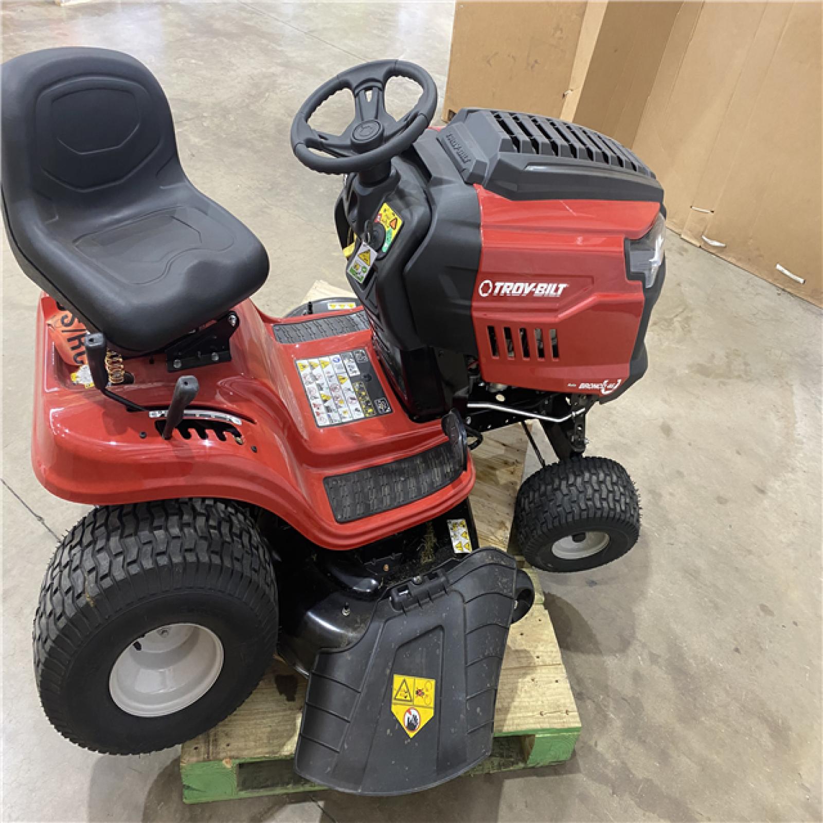 Houston Location - AS-IS Outdoor Power Equipment TROY BILT BRONCO 46 SIT DOWN MOWER