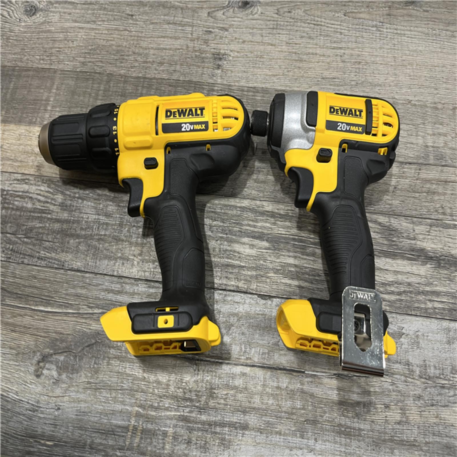 AS-IS DEWALT 20V MAX Cordless Drill/Impact 2 Tool Combo Kit