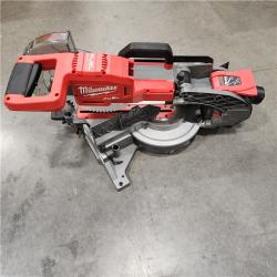 AS-IS Milwaukee M18 FUEL 18V 10 in. Lithium-Ion Brushless Cordless Dual Bevel Sliding Compound Miter Saw Kit