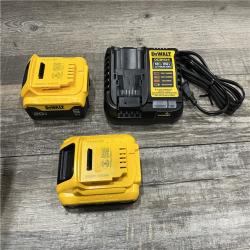 AS-IS DEWALT 20V MAX Lithium-Ion Starter Kit with 4.0 Ah and 5.0 Ah Batteries and Charger