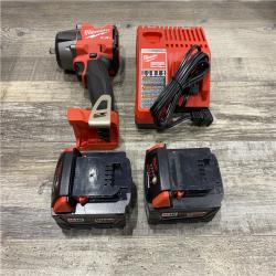 AS-IS Milwaukee FUEL 18V Lithium-Ion Brushless Cordless 3/8 in. Mid-Torque Impact Wrench with Friction Ring Kit