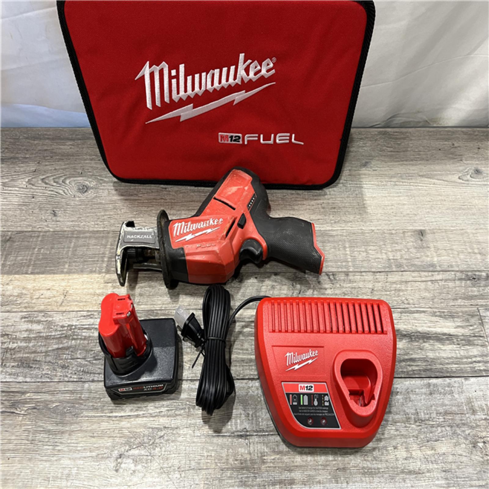 AS-IS Milwaukee FUEL 12V Lithium-Ion Brushless Cordless HACKZALL Reciprocating Saw Kit