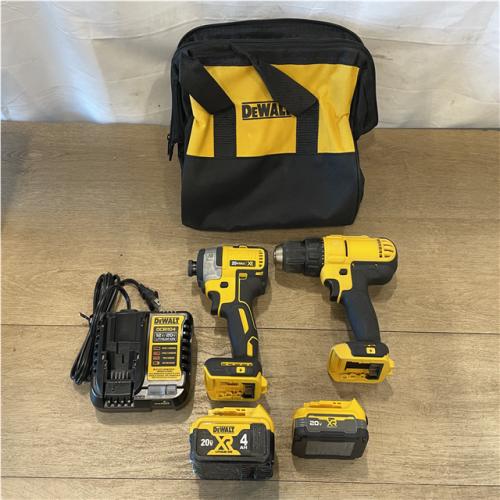 AS-IS DEWALT 20V XR Lithium-Ion Cordless 2-Tool Combo Kit