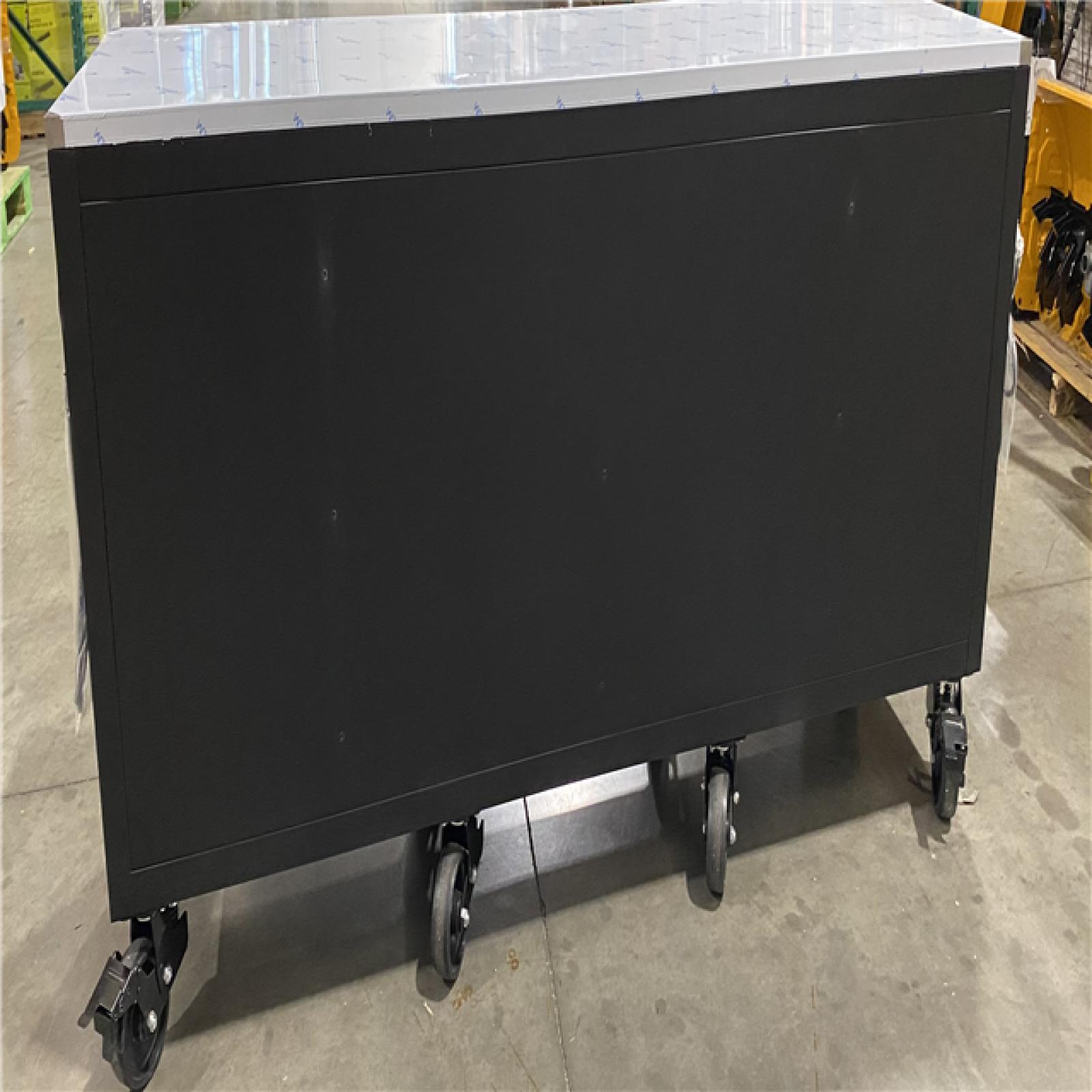 DALLAS LOCATION- AS-IS HUSKY MATTE BLACK MOBILE WORKBENCH