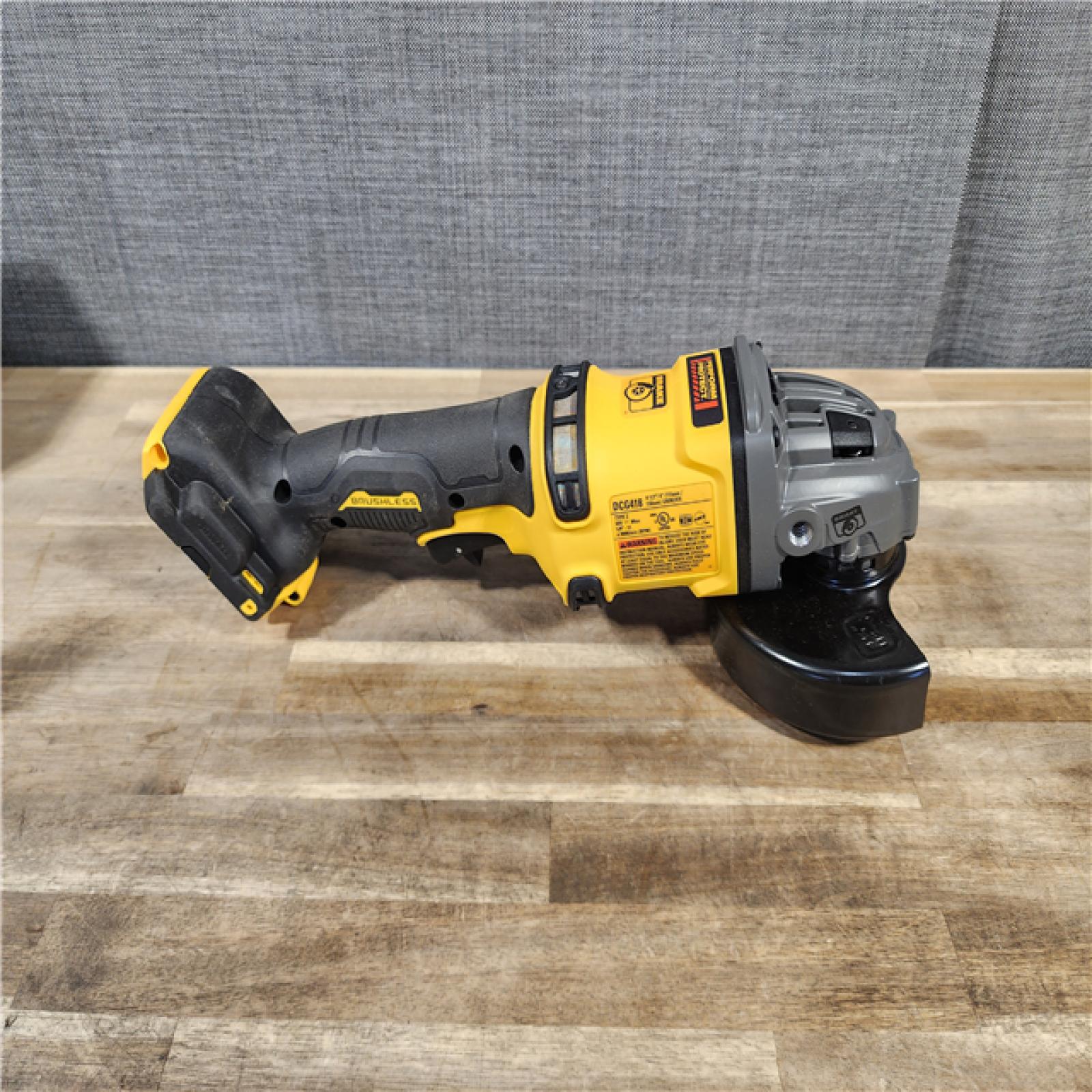 HOUSTON LOCATION - AS-IS DEWALT 60V MAX Cordless Brushless 4.5 in. to 6 in. Small Angle Grinder with Kickback Brake (Tool Only)
