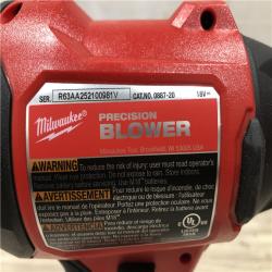 AS-IS Milwaukee 18V Lithium-Ion 570 MPH Cordless Precision Blower (Tool-Only)