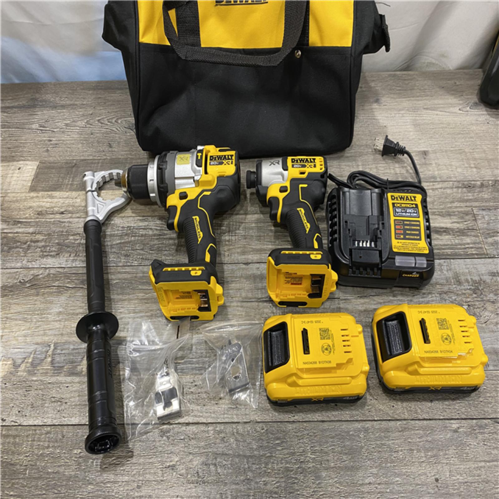 AS-IS DEWALT 20V MAX Lithium-Ion Cordless 2-Tool Combo Kit