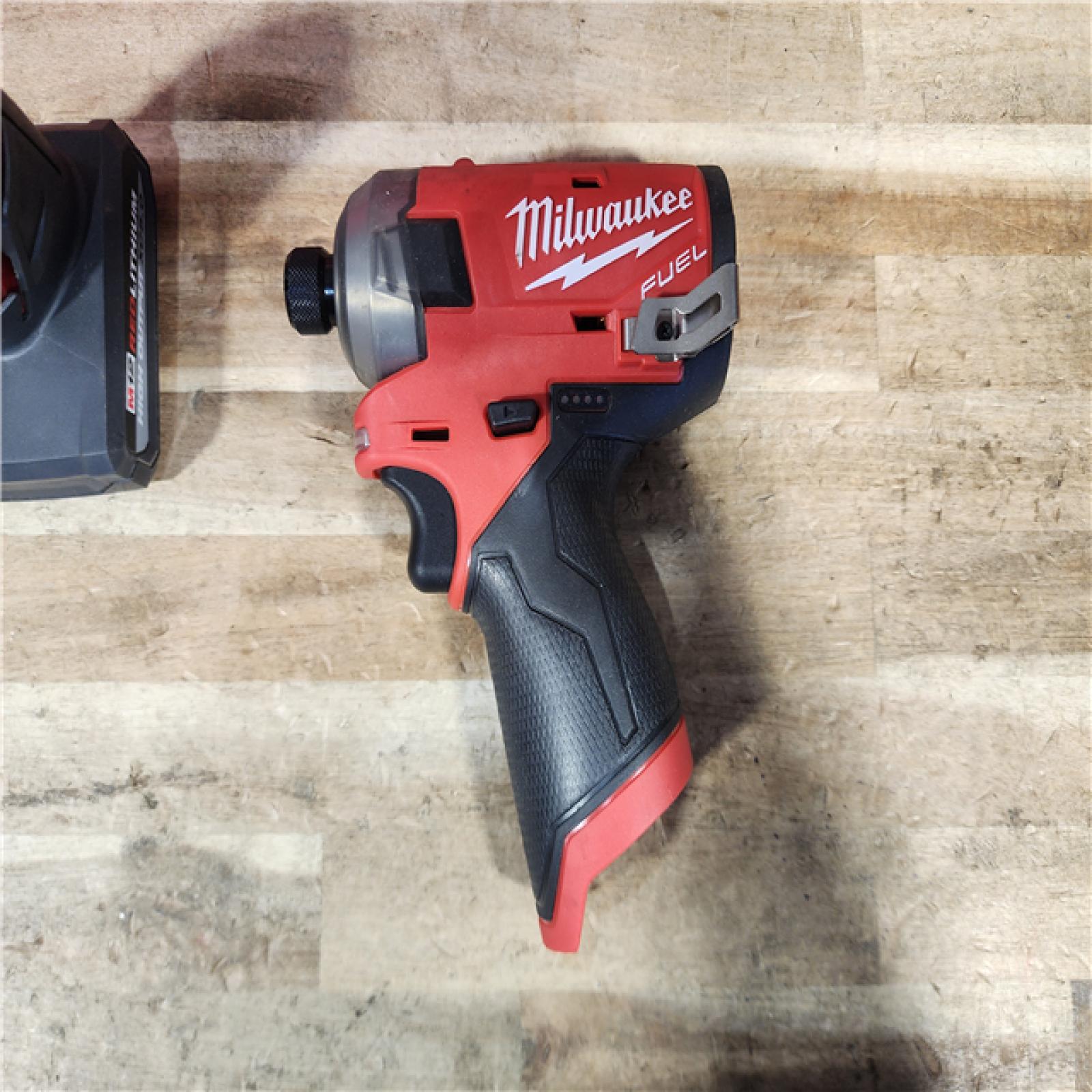 HOUSTON LOCATION - AS - IS Milwaukee FUEL SURGE 12V Lithium-Ion Brushless Cordless 1/4 in. Hex Impact Driver Compact Kit