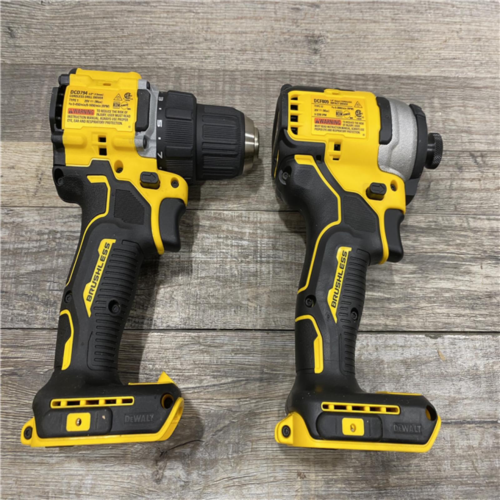 AS-IS DEWALT ATOMIC 20-Volt MAX Lithium-Ion Cordless Combo (2-Tool) Kit