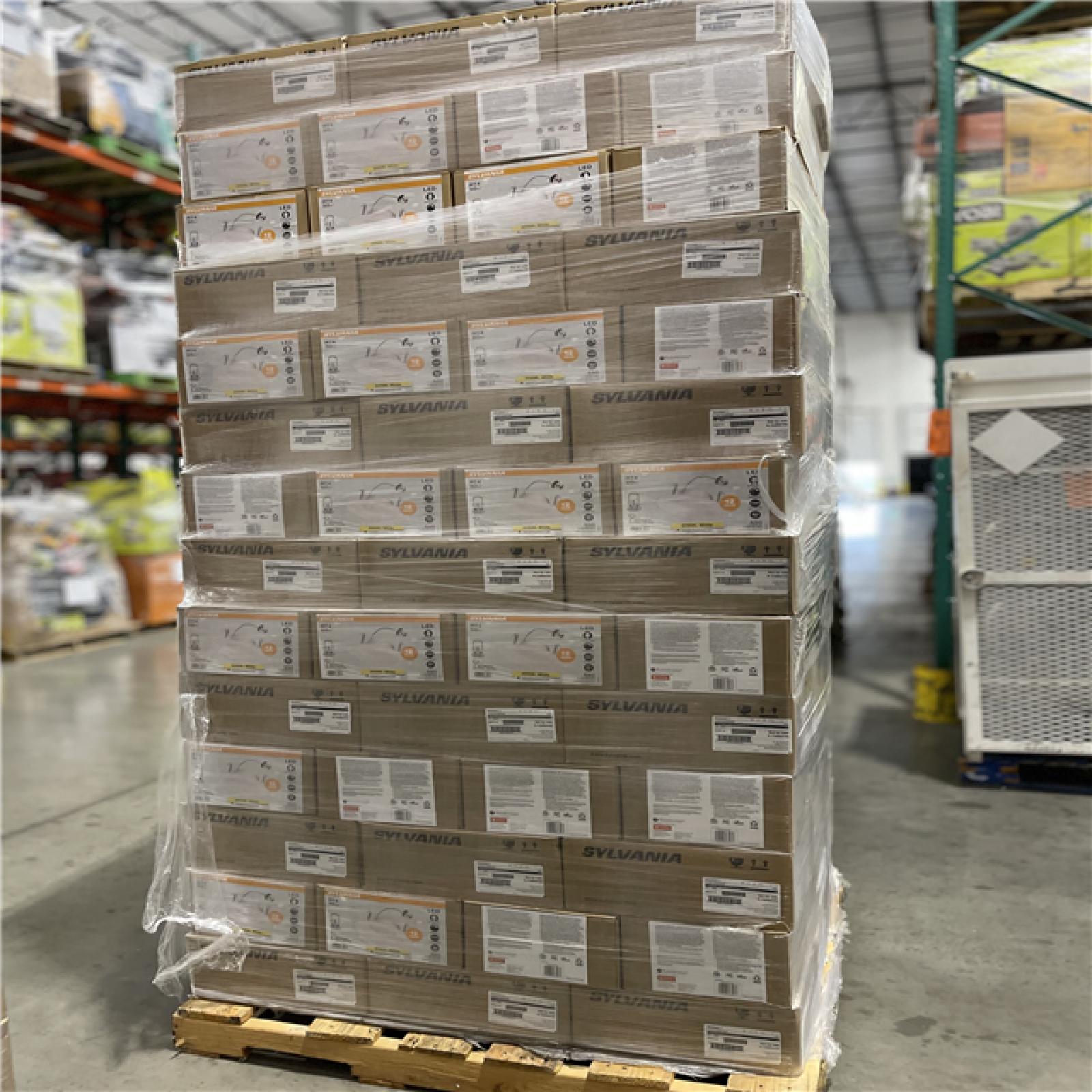 DALLAS LOCATION - Integrated LED 4 in. Retro Fit 3000K 550 Lumen Dimmable Recessed Light White  Wet Rated (12-Pack) PALLE-(140 CASES)