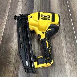 AS-IS DEWALT 20V MAX XR Lithium-Ion Electric Cordless 16-Gauge Angled Finishing Nailer (Tool Only)