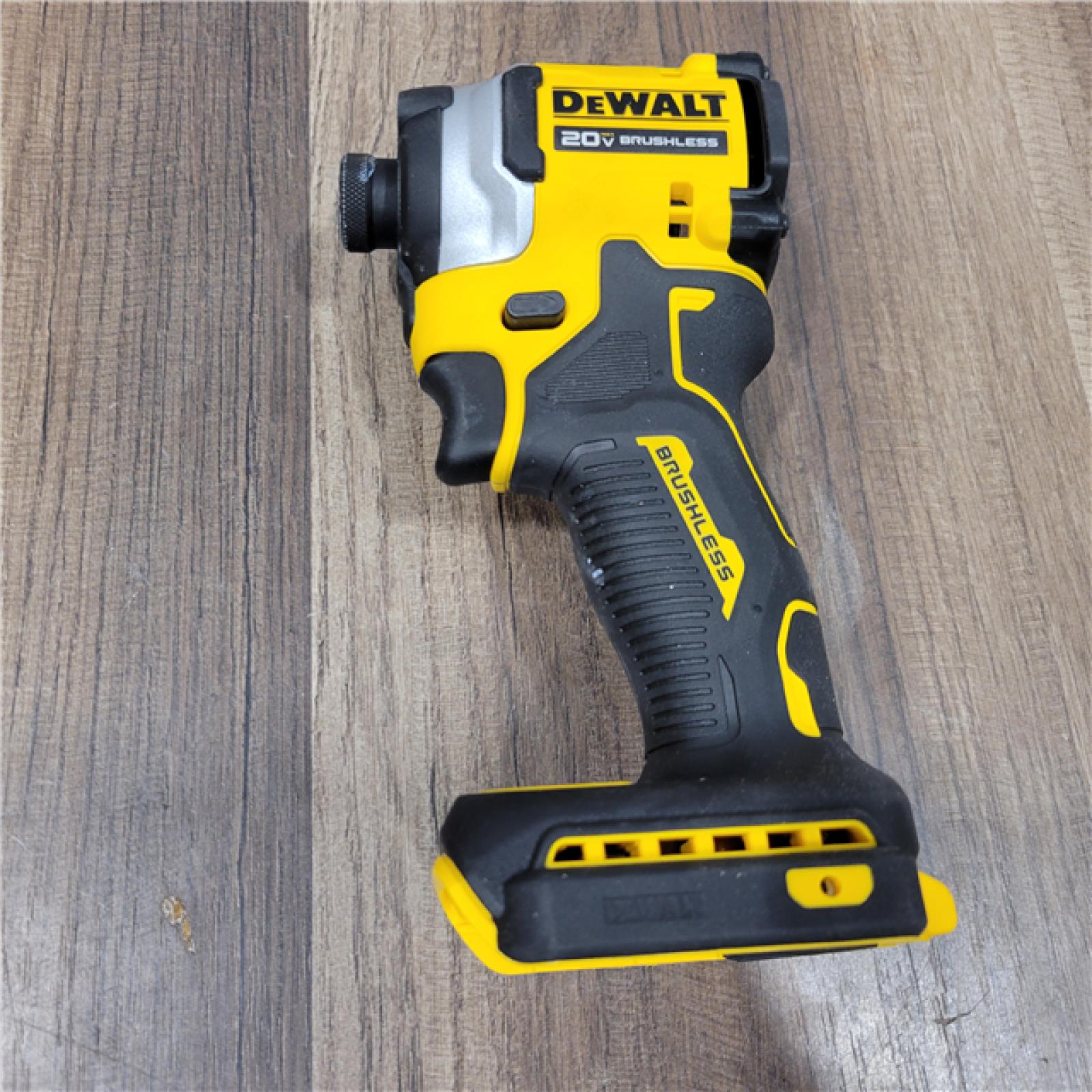 AS-IS DEWALT ATOMIC 20V MAX Lithium-Ion Cordless 1/4 in. Brushless Impact Driver Kit, 5 Ah Battery, Charger, and Bag