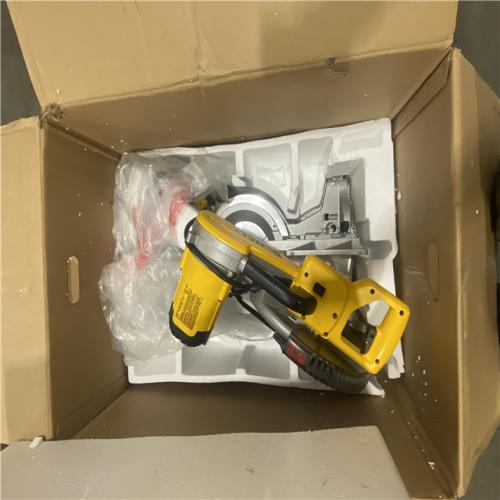 As-Is- DEWALT 15 Amp Corded 12 in. Double Bevel Sliding Compound Miter Saw