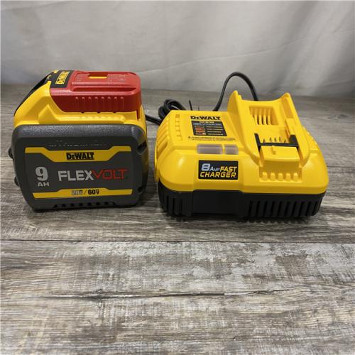AS-IS DEWALT 20V/60V MAX FLEXVOLT Lithium-Ion 9.0Ah Battery and Charger Starter Kit