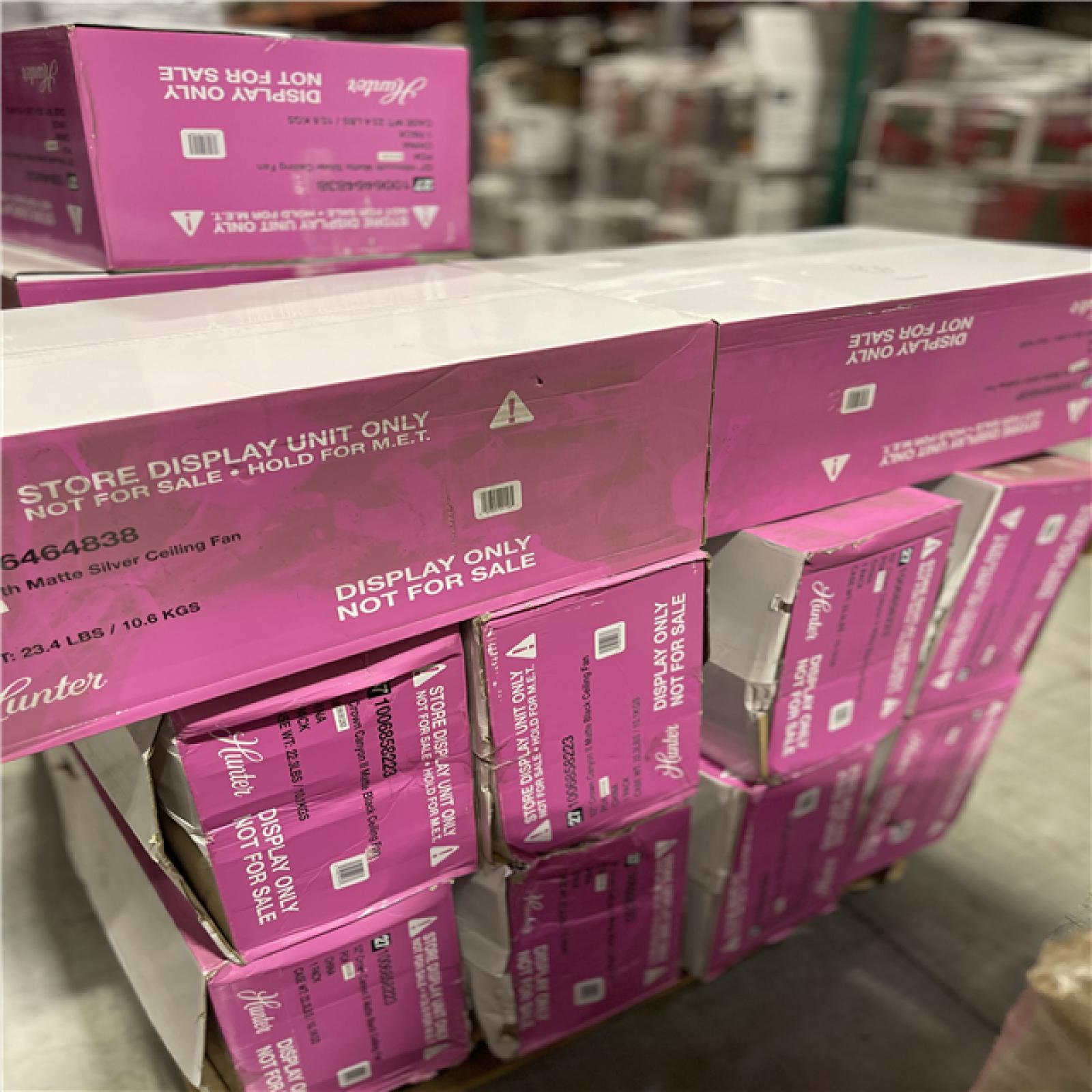 DALLAS LOCATION - HUNTER 52 HILMOUTH MATTE CELLING FAN PALLET (DISPLAY ONLY)