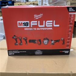 NEW! - Milwaukee M18 FUEL 18V Lithium-Ion Brushless Cordless Combo Kit with Two 5.0 Ah Batteries  1 Charger  2 Tool Bags (7-Tool)