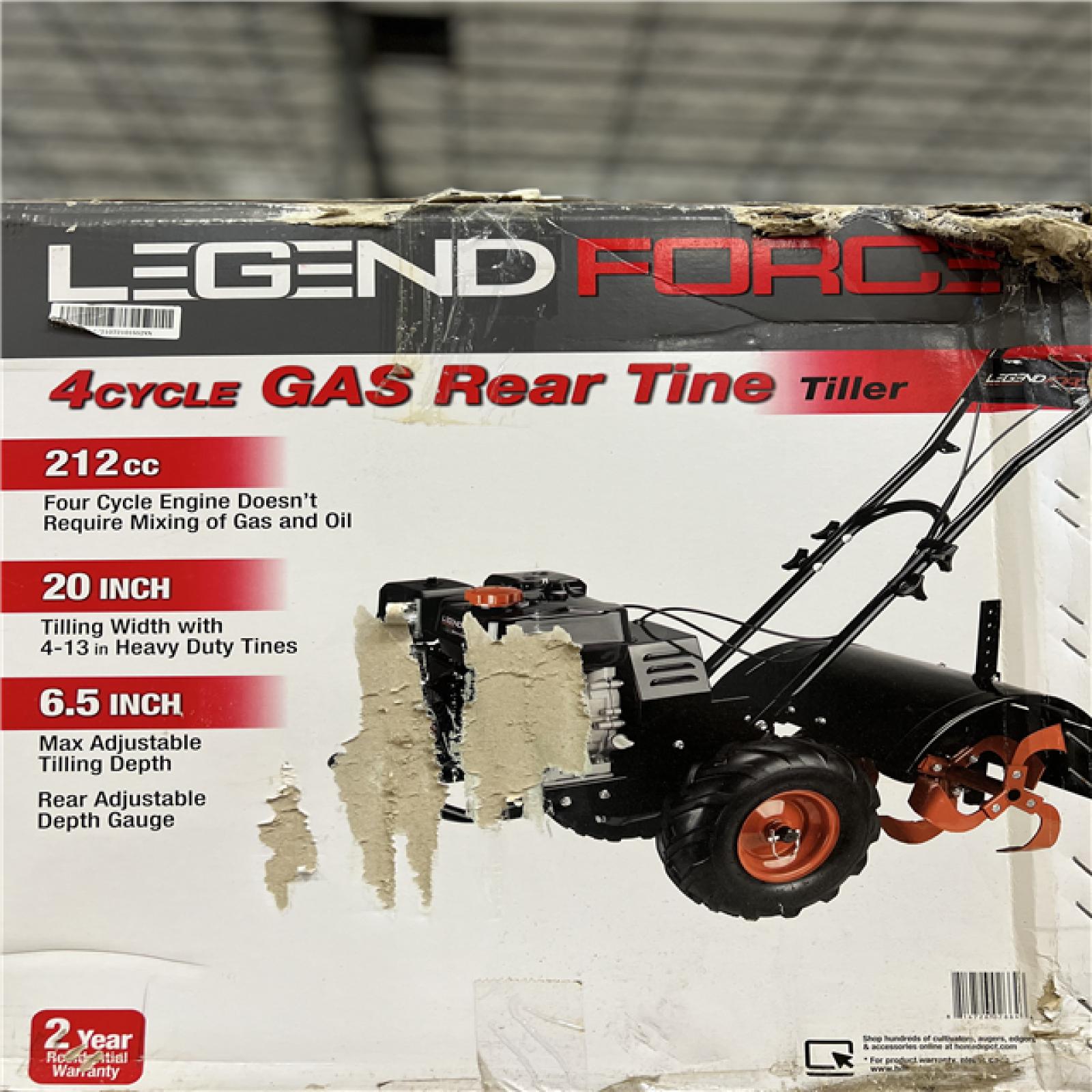 DALLAS LOCATION Legend Force 20 212 cc Gas Rear Tine Garden Tiller