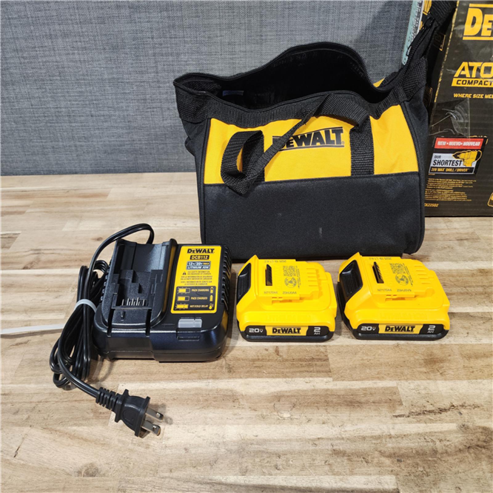 HOUSTON LOCATION - AS-IS DEWALT ATOMIC 20-Volt MAX Lithium-Ion Cordless Combo Kit