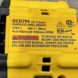 AS-IS DEWALT Atomic 20V Lithium-Ion Cordless Compact 1/2 in. Drill/Driver Kit