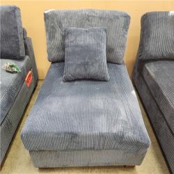 Phoenix AS-IS Dreamsidea 3- Piece L-Shaped Sectional Sofa (Blue)